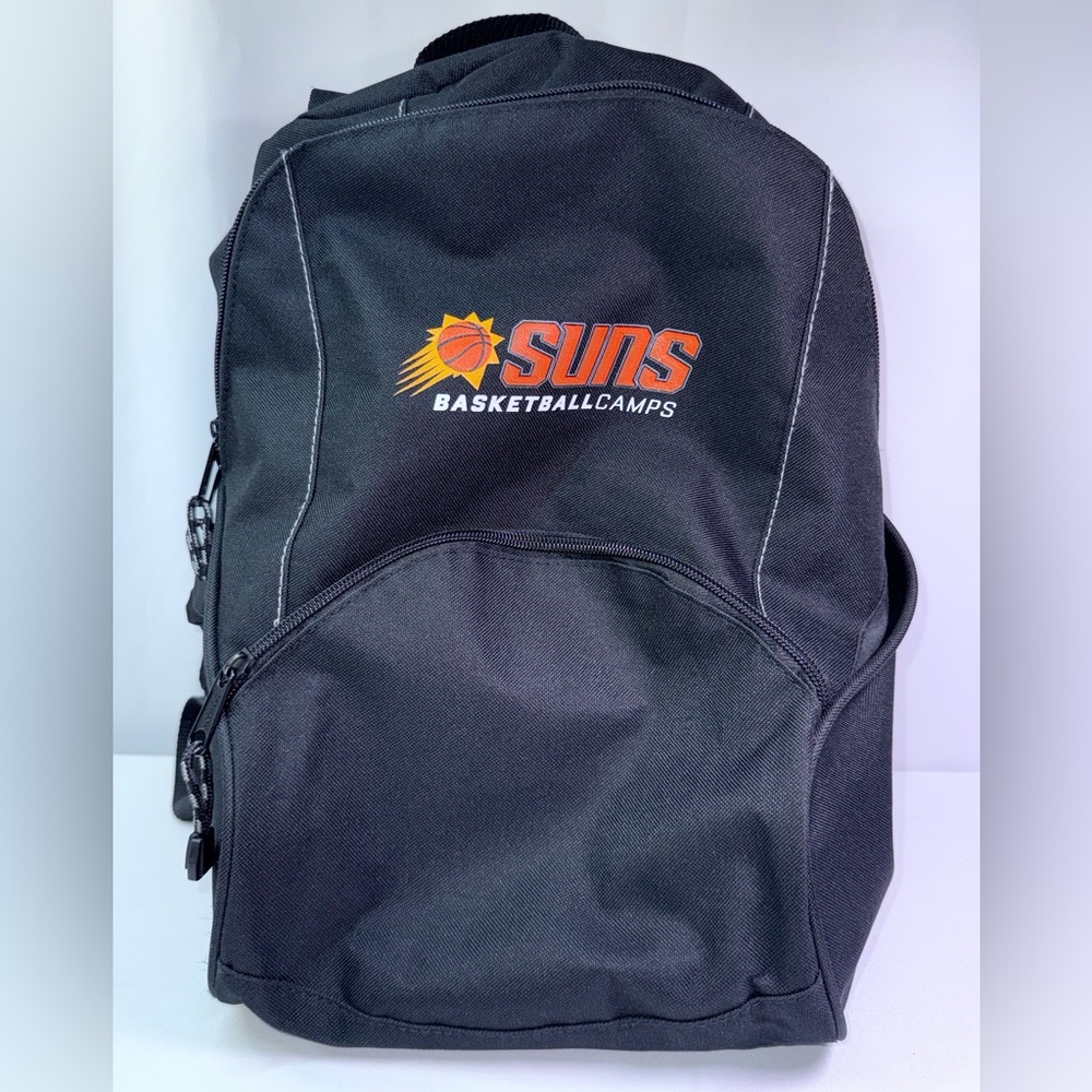 Phoenix Suns Basketball Camps 14” x 10” x 7.5” Black Logo Backpack